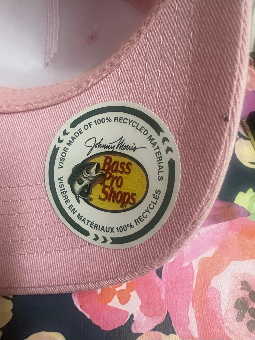 Bass Pro Shops Pink Cap with Green Logo